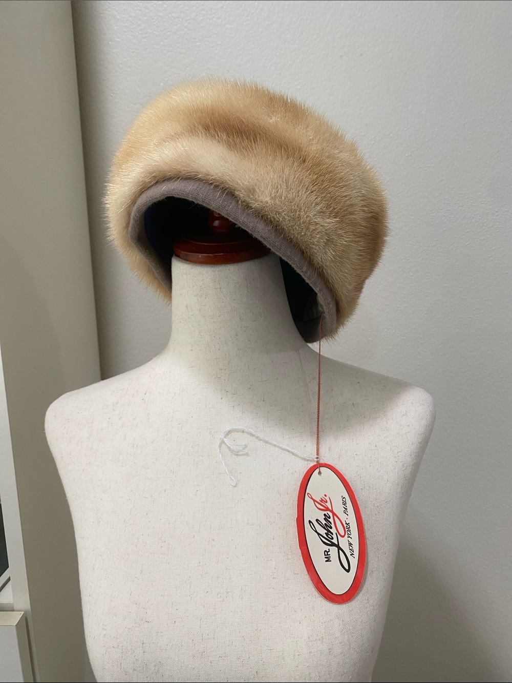 Plush Beige Faux Fur Beret - Classic Winter Hat